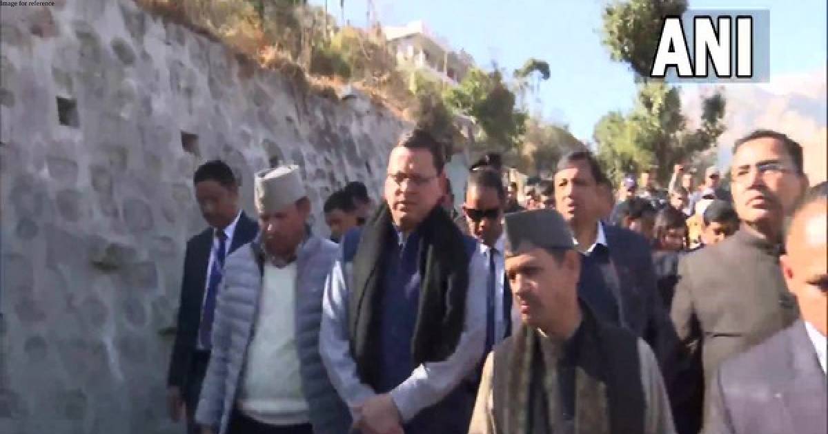 Uttarakhand: CM Dhami arrives in Joshimath to inspect 'sinking' town, meet families